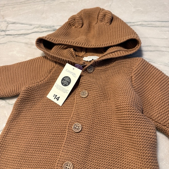 George Baby Hooded Cardigan (unisex) - Picture 3 of 4